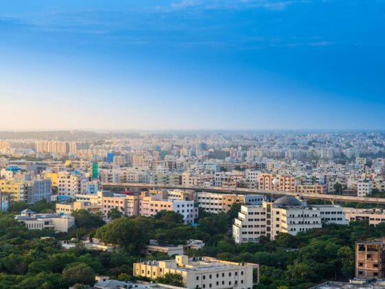 Image of Bangalore city from far. Cost of living in Bangalore