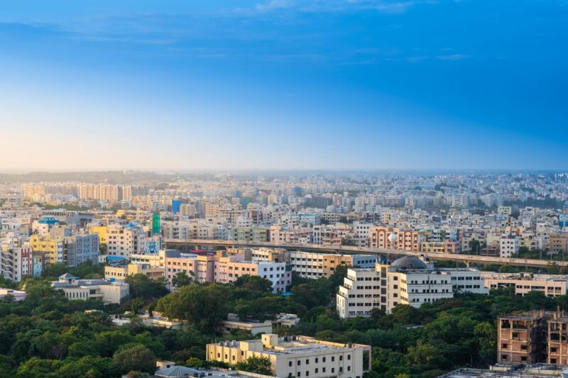 Image of Bangalore city from far. Cost of living in Bangalore