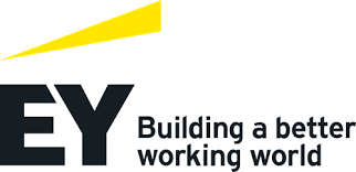 Logo of EY (Ernst & Young). Global professional services firm in Noida.