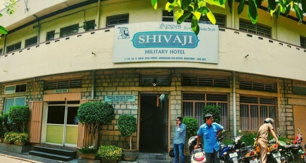 Donne Mutton Biryani served at Shivaji Military Hotel, Jayanagar, a legendary spot for Best Biryani in Bangalore.