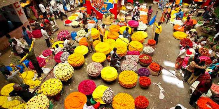 Krishna Rajan (KR) Market: best places to visit in Bangalore