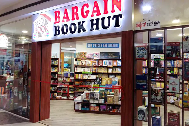 Front of Book store: Bargain Book Hut